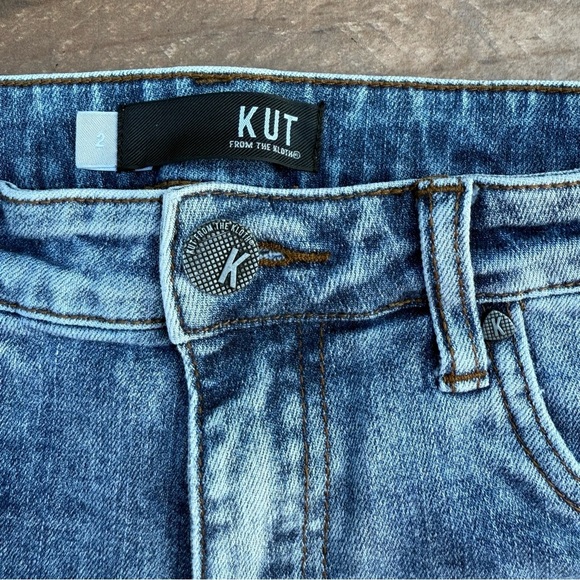 KUT From The Kloth Size 2 Gidget High Rise Fray Denim Shorts Size 2 - Picture 11 of 12
